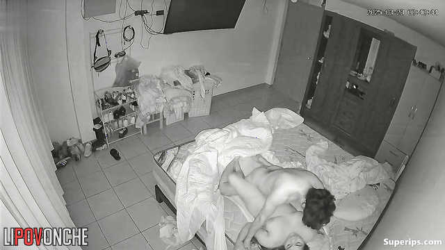 Naked young couple spent this night so hot and passionate