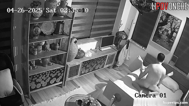 Asian couple having tender sex before work, watch it