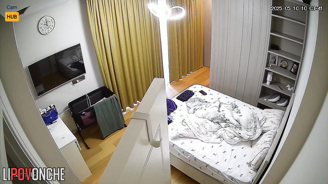 Gorgeous pregnant woman walking naked every morning