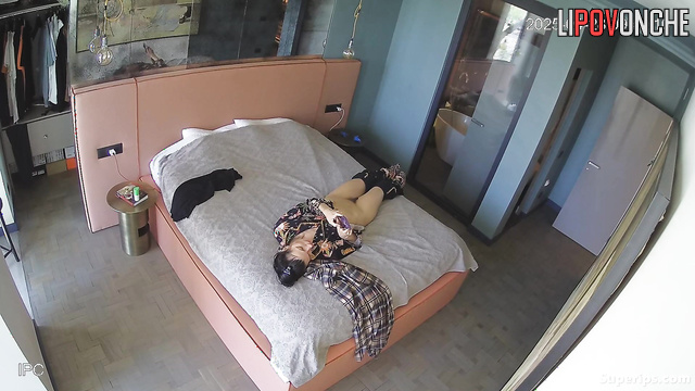 Lonely brunette masturbating and dreaming about her ex