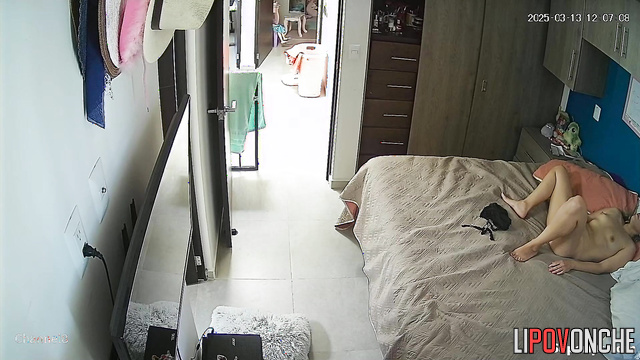They rolled around in bed for a long time before having sex