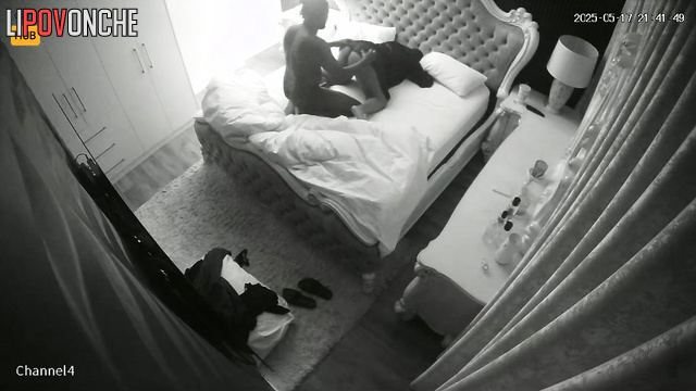 Black couple having fun in bed, if you want follow them