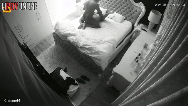 Black couple having fun in bed, if you want follow them