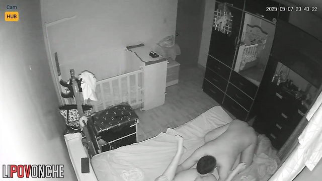 This guy loves to cum on her hairy pussy and belly