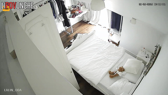 Skinny student prefers to walk around the house only in the nude