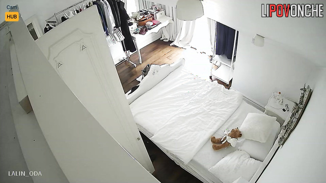 Skinny student prefers to walk around the house only in the nude