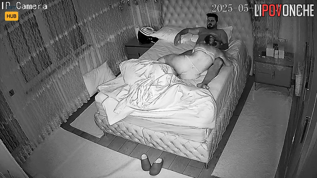 Wife and husband having drunk sex after birthday party