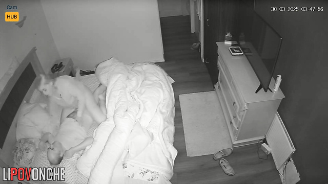 Old fart tries to please his young lover every night