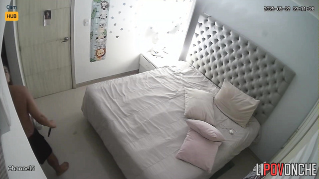 Lush blonde licks boyfriend's cock and spreads her legs in front of him
