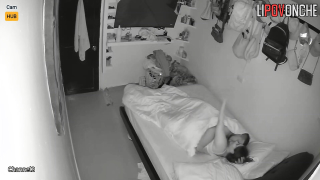 Hiding under the covers husband licks his chubby wife's hot pussy