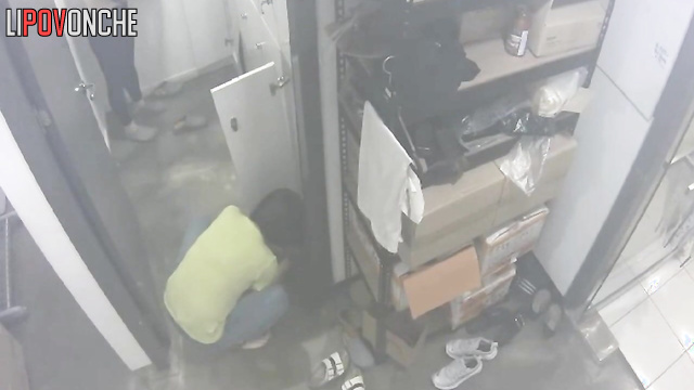 Cute asian girls changing clothes in the locker room