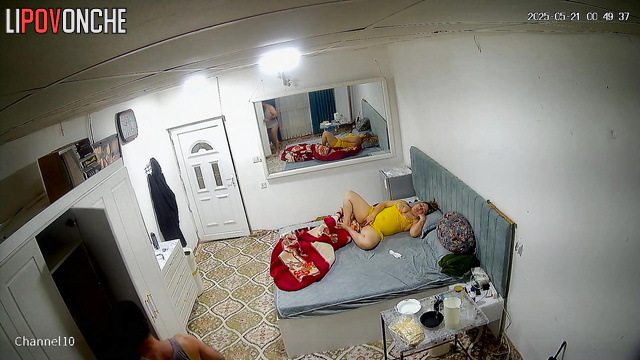 Wife orgasms intensely as her hairy husband licks her tender nipples