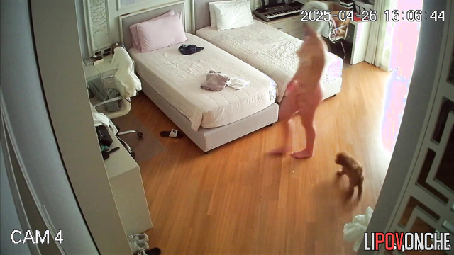 Young best friends chatting on the bed - hidden video