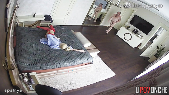 The spectacular blonde can't resist her fat husband's tongue and fingers