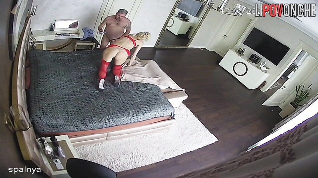 The spectacular blonde can't resist her fat husband's tongue and fingers