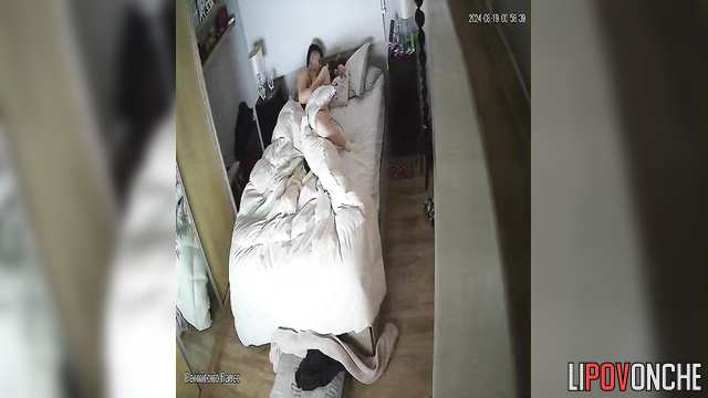 Temperamental thin wife takes her husband's throbbing cock in her hot pussy