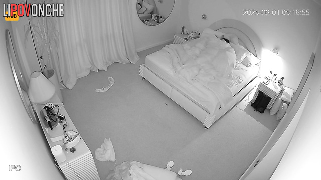 A husband returning from a night job fucked his just waking up wife