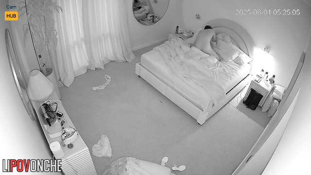A husband returning from a night job fucked his just waking up wife