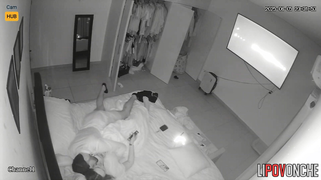 Mexican hottie literally drove her bearded husband to exhaustion in bed