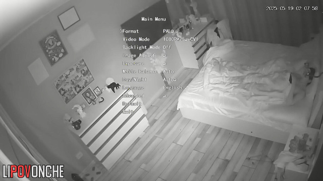 While a guy is on a business trip his girlfriend orgasms from watching porn