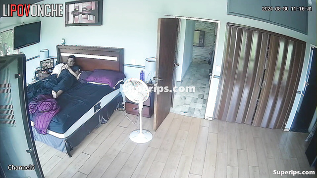 Boyfriend licking her nipples during foreplay, spy camera