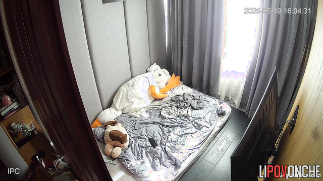 Young and lonely lady masturbating after school, look