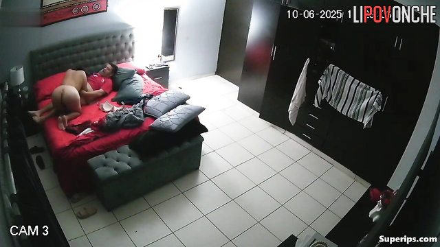 Two horny people did it in the living room - secret tape