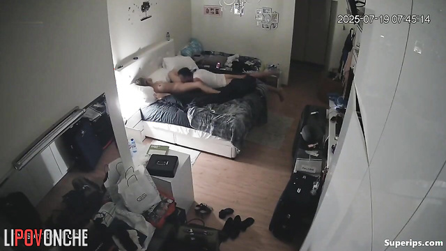 Their passion is captured on hidden camera every evening