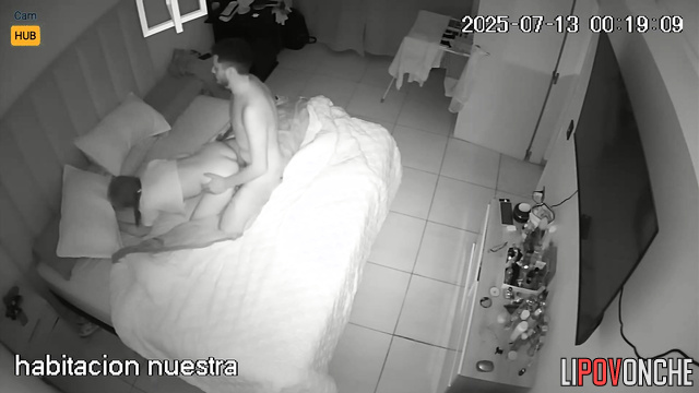 People in love relaxing and fucking on the bed right now