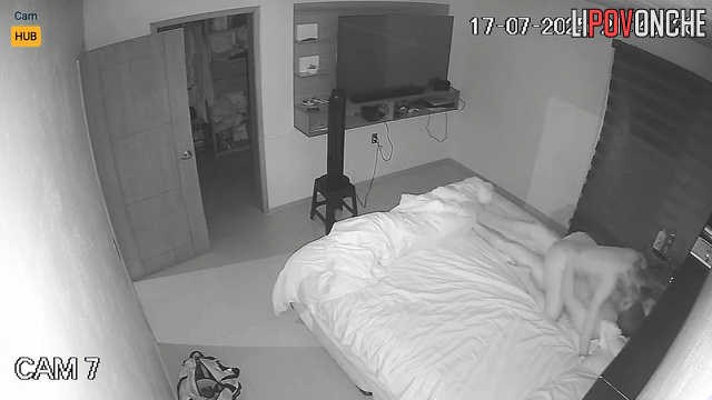 Spy hidden camera fixed their night romantic, look