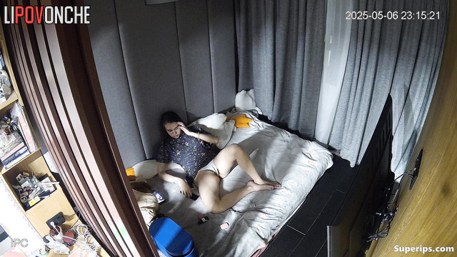 Young girl pleased herself through wet panties, look