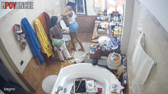 She is not embarrassed by her friend's presence in the toilet