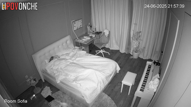Horny ukrainian girl masturbated under a warm blanket