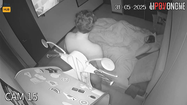 Couple in love enjoying each other, hidden camera