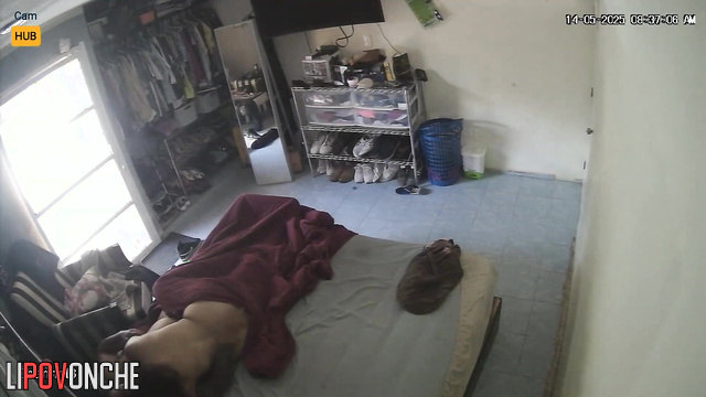 Home hidden camera fixed a night passion (they are lovers)
