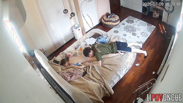 Boyfriend gives young beauty a massage from her back to her vagina