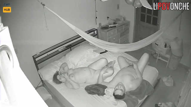 Fat people was fucking all night, unaware a camera sees everything