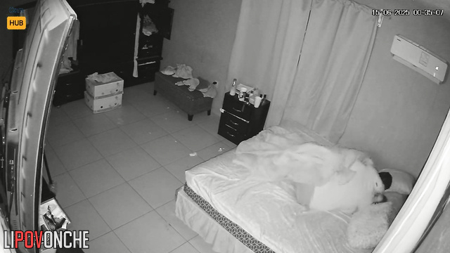 This couple enjoys nice sex, unaware that the camera sees everything