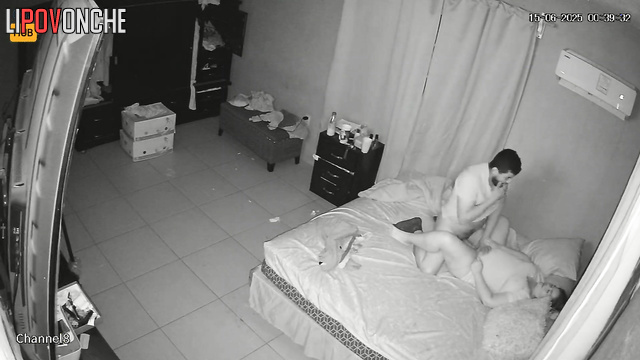This couple enjoys nice sex, unaware that the camera sees everything