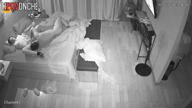 Naked people fucking, not knowing each move is captured / hidden cam