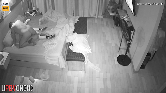 Naked people fucking, not knowing each move is captured / hidden cam