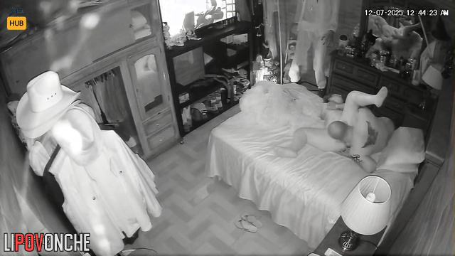 Lovers rest together, blind to the secret surveillance (hidden camera)
