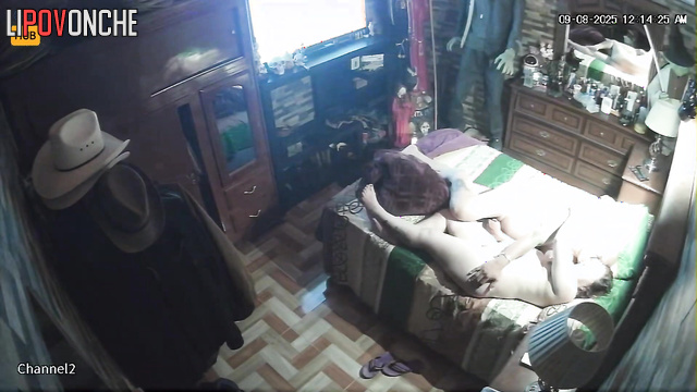 People rest in bed, blind to the secret surveillance