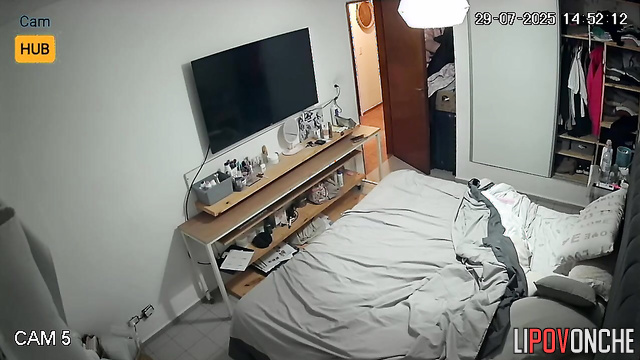 This couple fucked softly, not knowing a lens records it all, look