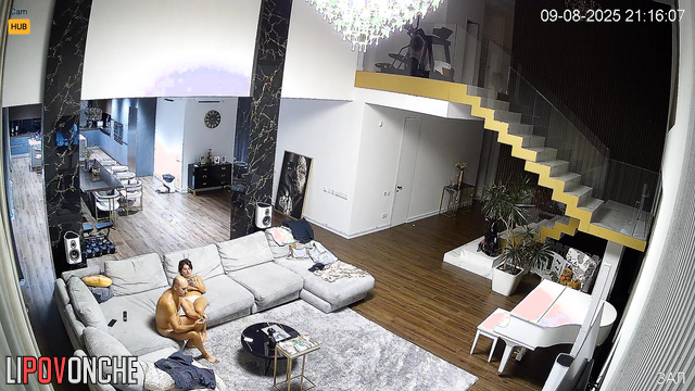 Russian couple enjoys their privacy, unaware that they are being watched