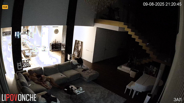 Russian couple enjoys their privacy, unaware that they are being watched