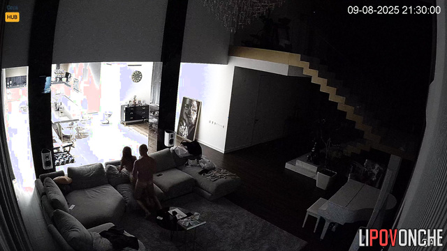 Russian couple enjoys their privacy, unaware that they are being watched