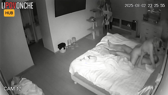 These two cuddle close, not knowing they are under watch