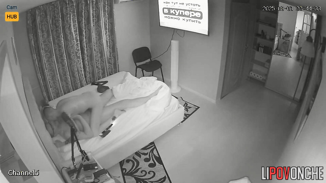 Russian couple fucking in doggystyle, not realizing neighbor observes them