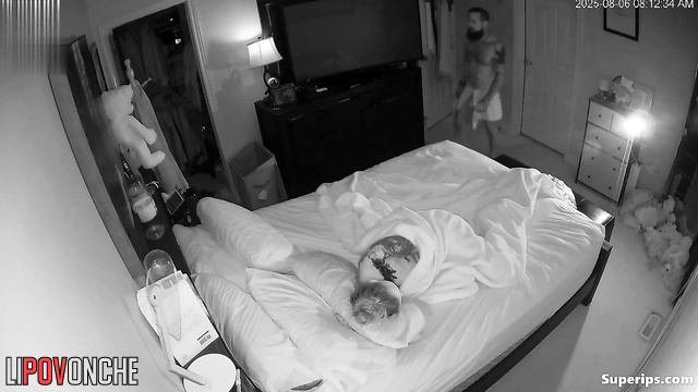 Tattooed couple fucked passionately, unaware that eyes were on their love